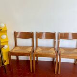 Set of 4 elm chairs