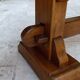 Pair of oak monastic community benches, France, early 20th century
