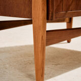 Restored commode in teak and oak
