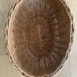 Wicker basket without handle