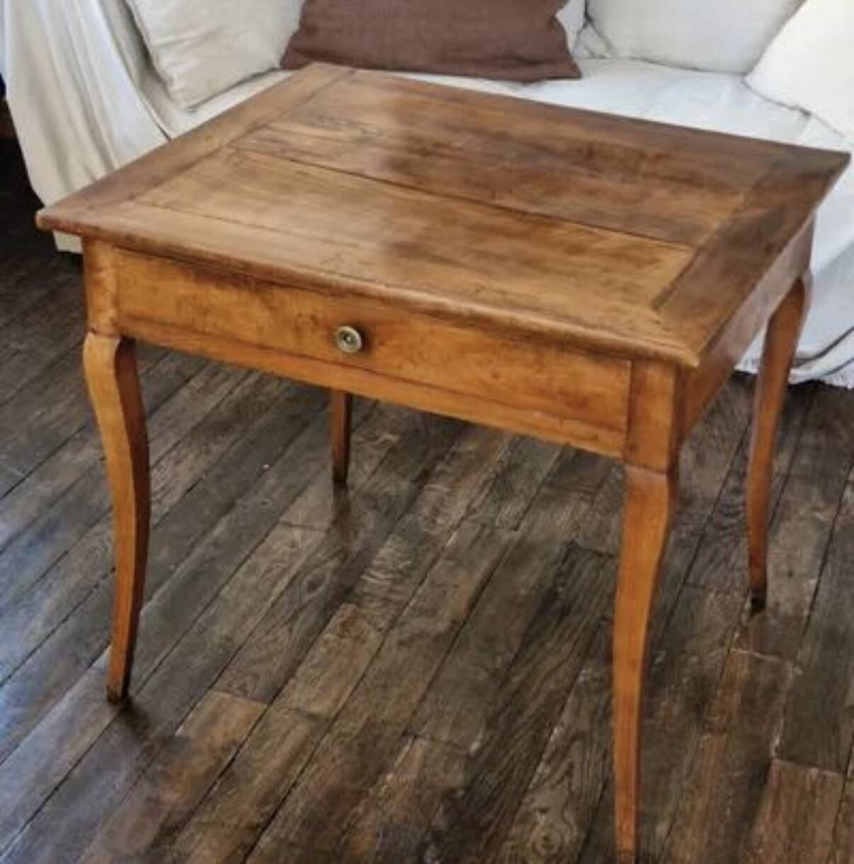 Old solid wood table
