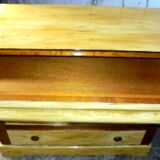 Wood and paint chest of drawers
