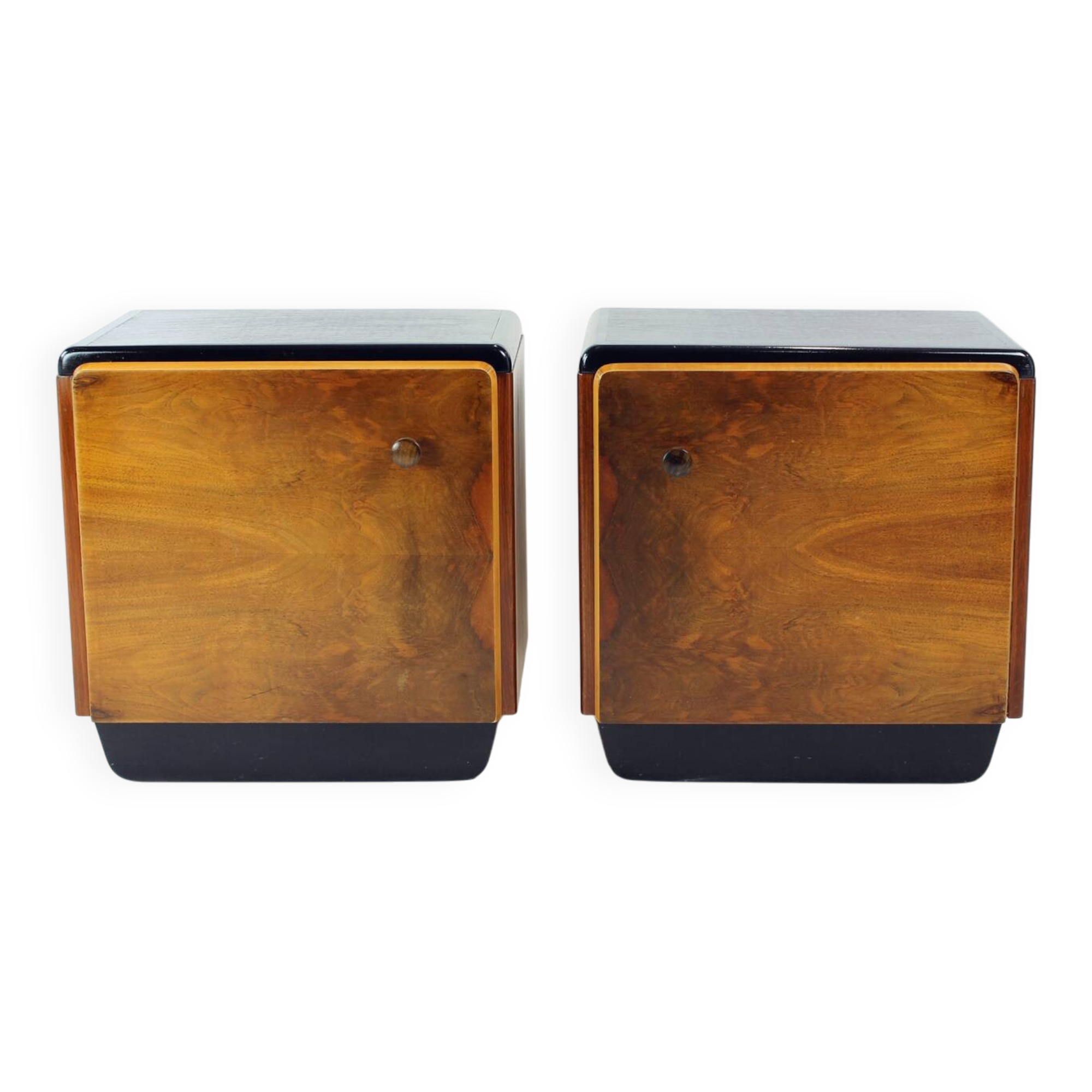 Pair Of Czechoslovak Modernist Bedside Tables, Circa 1935