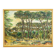 Oil painting by Alexander Michael of a pine forest near Ostia, Italy 1973