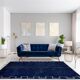Tapis marocain moderne bleu foncé 150x240cm
