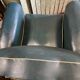 Armchair club moustache Skaï adjustable ep art deco