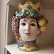 Sicilian vase woman frutta large