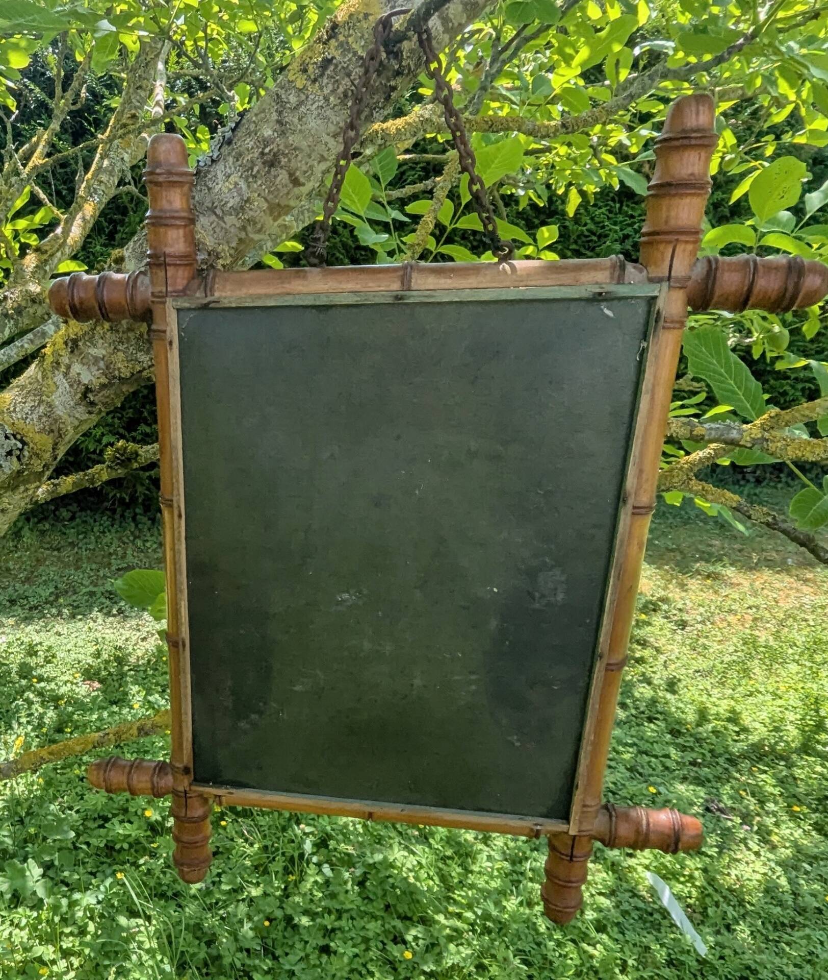 Antique wall mirror bamboo style Art Deco 1900