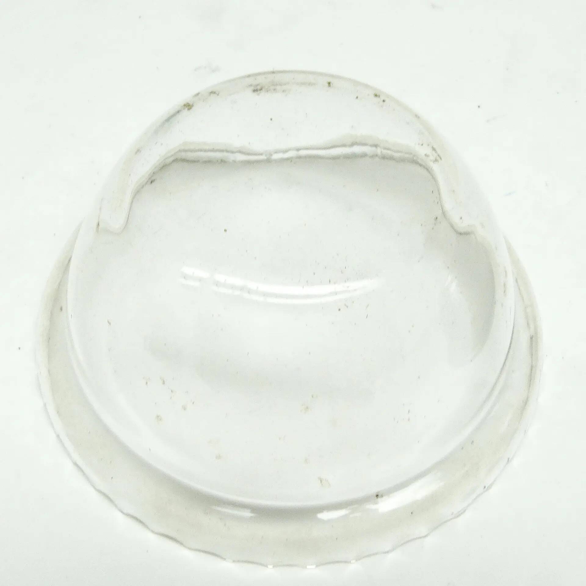 Neoclassical sugar bowl, glass, silver-plated brass, Denmark, 1930s