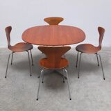 Teak 'Super-Circular' table by Piet Hein & Bruno Mathsson for Fritz Hansen, 1974