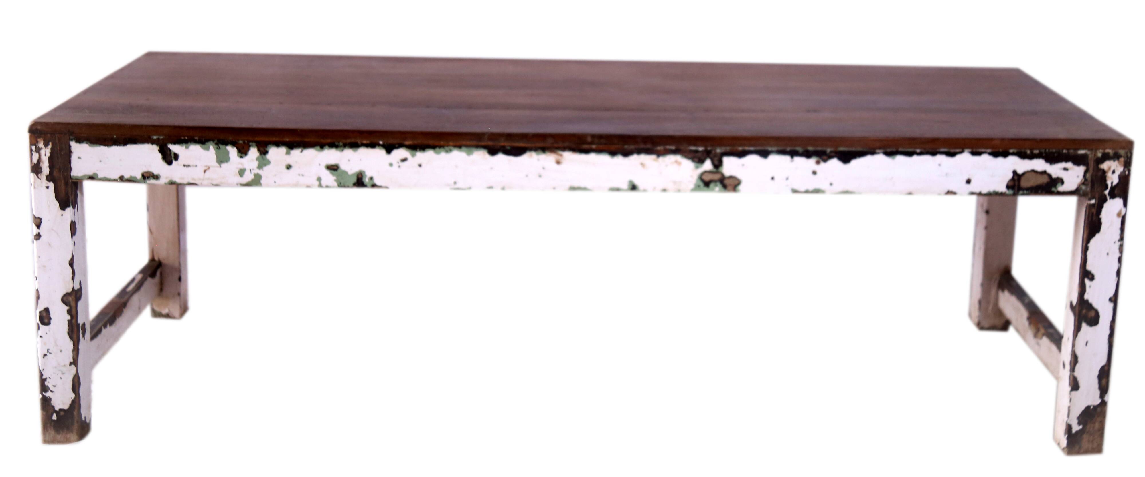 Burmese teak coffee table