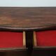 Old vintage wooden low cabinet