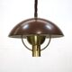 Fog et Morup Mid Century Modern Brass Pendant Lamp, Danish 1960s Brown XL