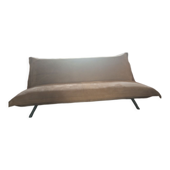 Velvet convertible sofa