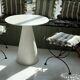 pair of wrought iron stools with cushions