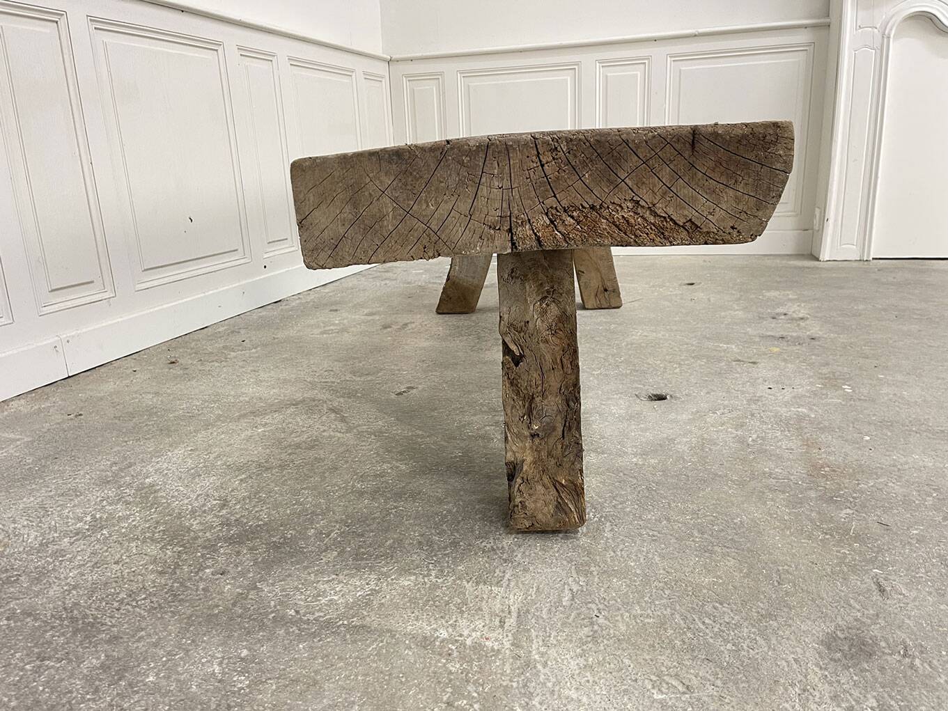 1930s solid oak coffee table/bed foot