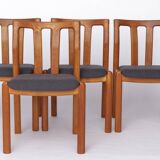 4 chaises en teck de style danois par Dyrlund , années 1960