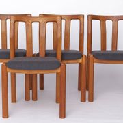 Set of 4 Teak Dining Chairs by Dyrlund, 1960s Danish Mid-Century Modern