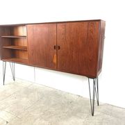Mid-century teak highboard by Oswald Vermaercke, 1950s