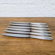 6 couteaux Christofle en métal argenté