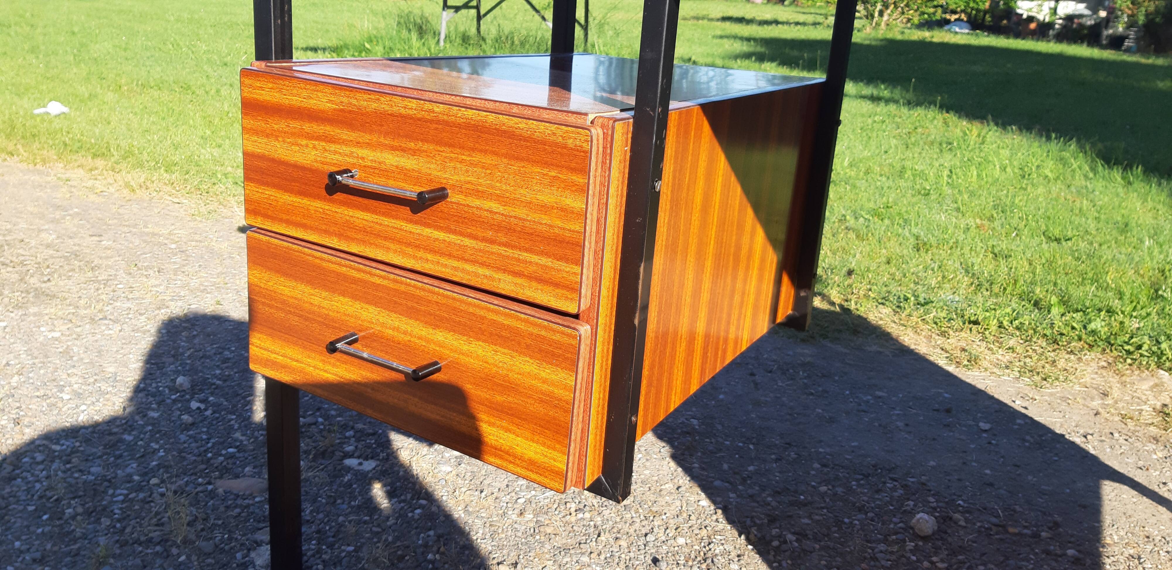 Vintage office of the 60s metal and formica