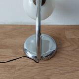 Art Deco chrome ball lamp.