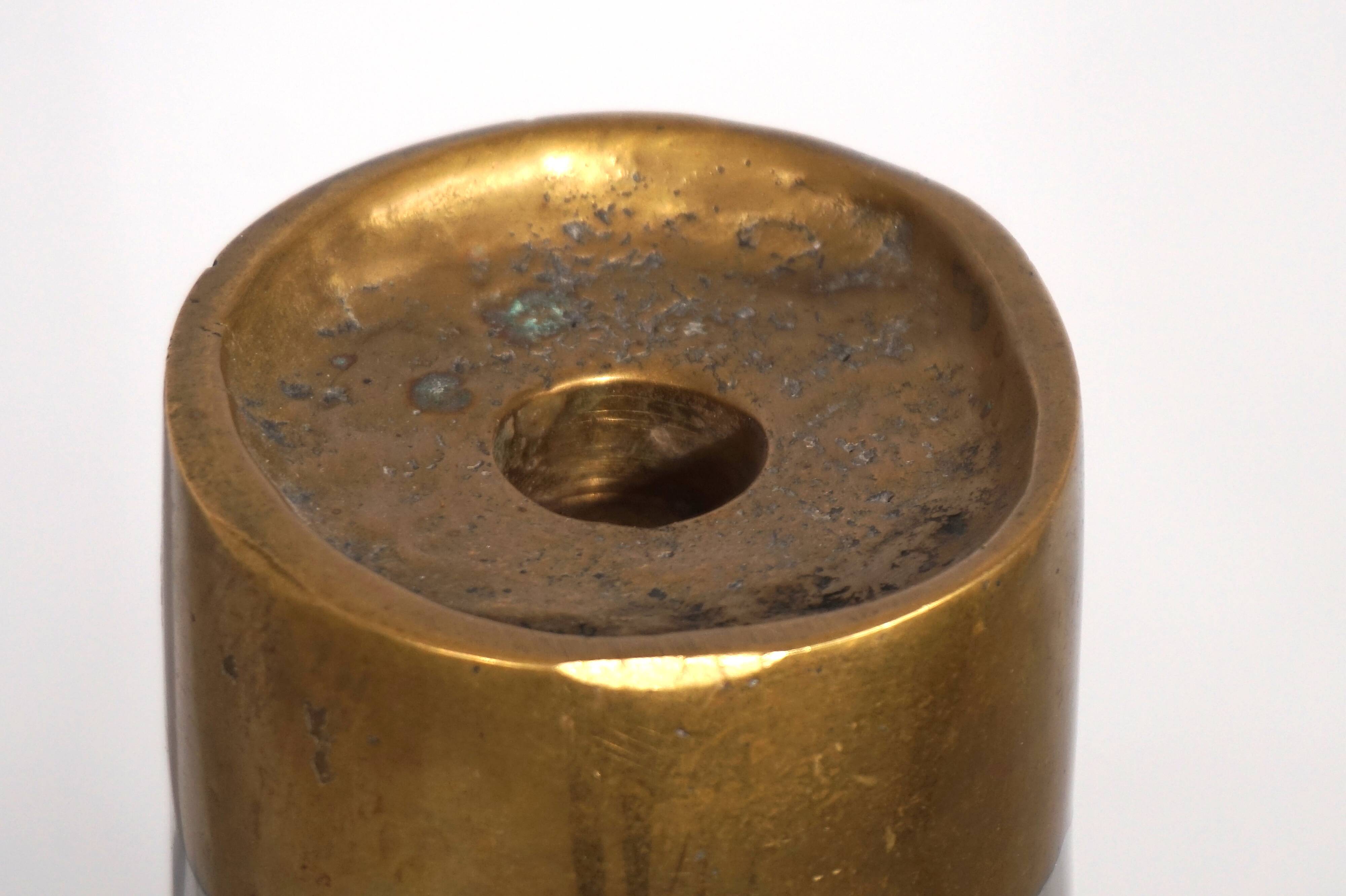 Marshall Disenos sculpture Brutalist Candleholder by David Marshall, 1980