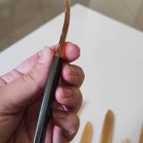 Fruit cutlery in blond and brown horn