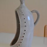 Ceramic stoneware candle holder from the 1970s.