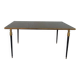 1960s metal and smoked glass coffee table