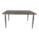 1960s metal and smoked glass coffee table
