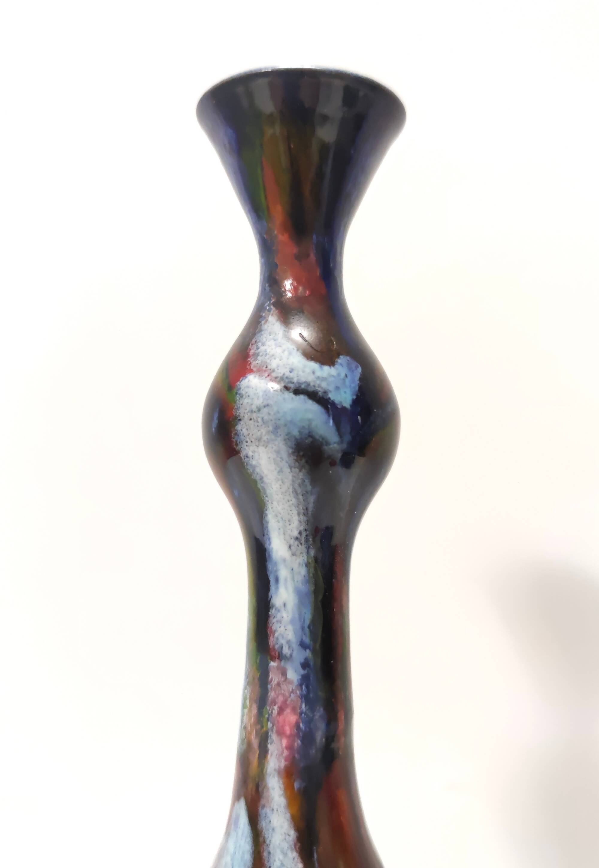 Handmade Ceramic Tulip Vase by Giovanni Poggi for San Giorgio, Italy