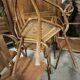 Set of 5 steel garden armchairs circa 1940/50