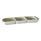 Three-compartment plate in earthenware from Obernai – Alsace