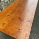 Large Alsatian bistro coffee table in fir French bistro table 1930
