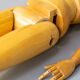 Live-size articulated wooden artist model mannequin