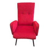 1950s red armchair