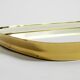 Huge Mid Century "Zier-Form" wall mirror with heavy brass frame with Label
