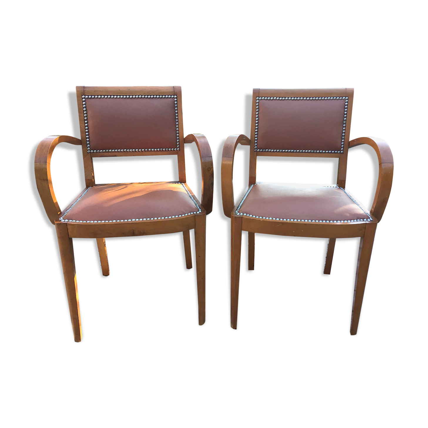 Pair of 50s bridge chairs