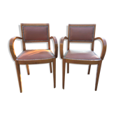 Paire de fauteuils de bridge années 50