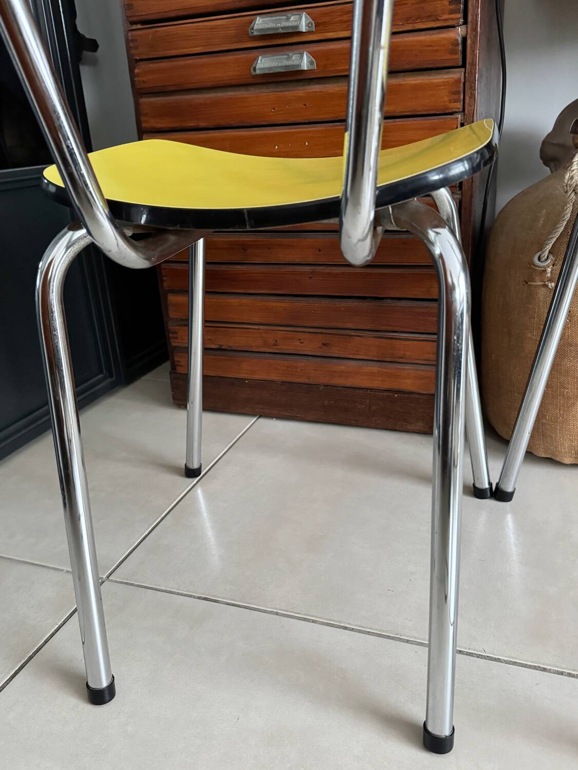 Pair of vintage Formica chairs