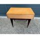 Vintage side table – 1950s/60s – burl wood & splayed legs