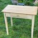 Side table in patinated wood