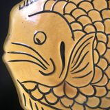 Fish Service set of 6 zoomorphic fish plates Vallauris