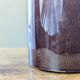 Vase West Germany vintage en céramique orange et marron