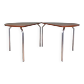 Teak half round table, Danish design, 1970s, manufacturer: Bent Krogh