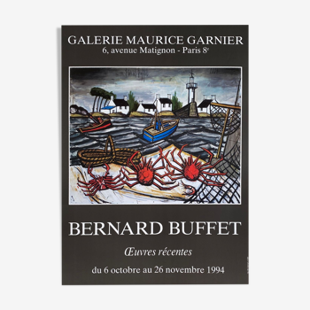 Affiche galerie garnier Bernard Buffet  1994