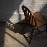Early Charles Gibbons Windsor Chair in Elm, 1889 High Wycombe