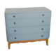 Commode vintage année 50 avec miroir rabattable