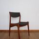 4 chaises vertes danoises estampillées